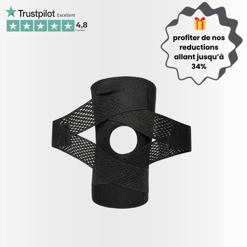 Genouillère Réglable pour Menisque et Ligament Protecteur de Rotule - Kinevia™